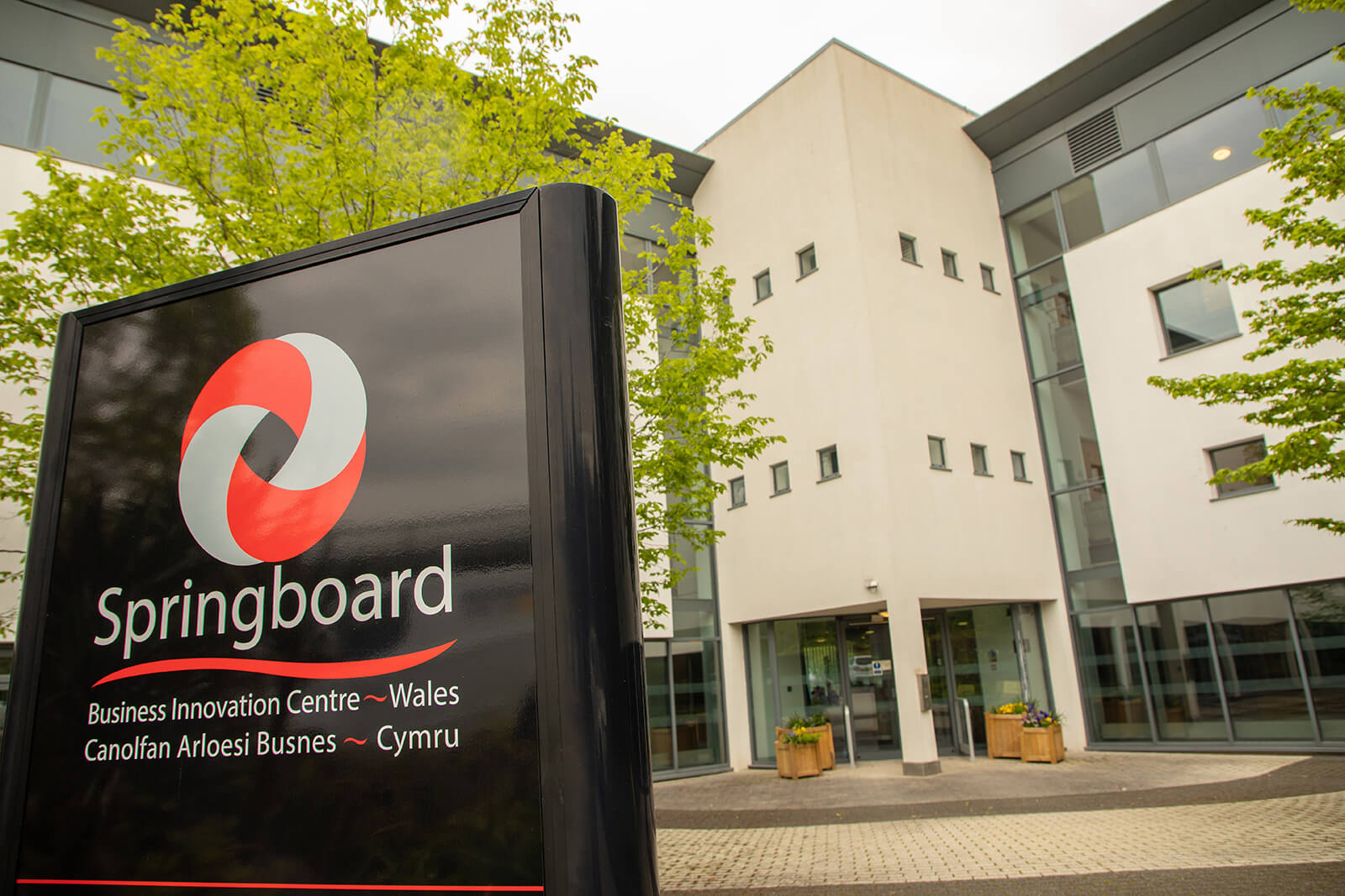 Exterior view of entrance to Springboard Business Innovation Centre