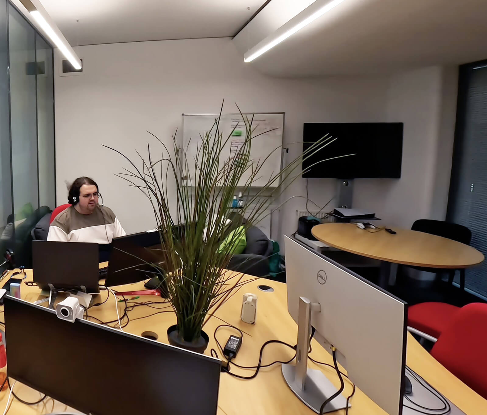 Inside a small office at Springboard